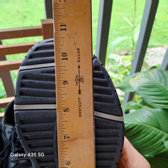 Rockport Women's 9XW Navy Blue Leather Sneakers Wide Fit Gold Glittery Comfort - Picture 11 of 14